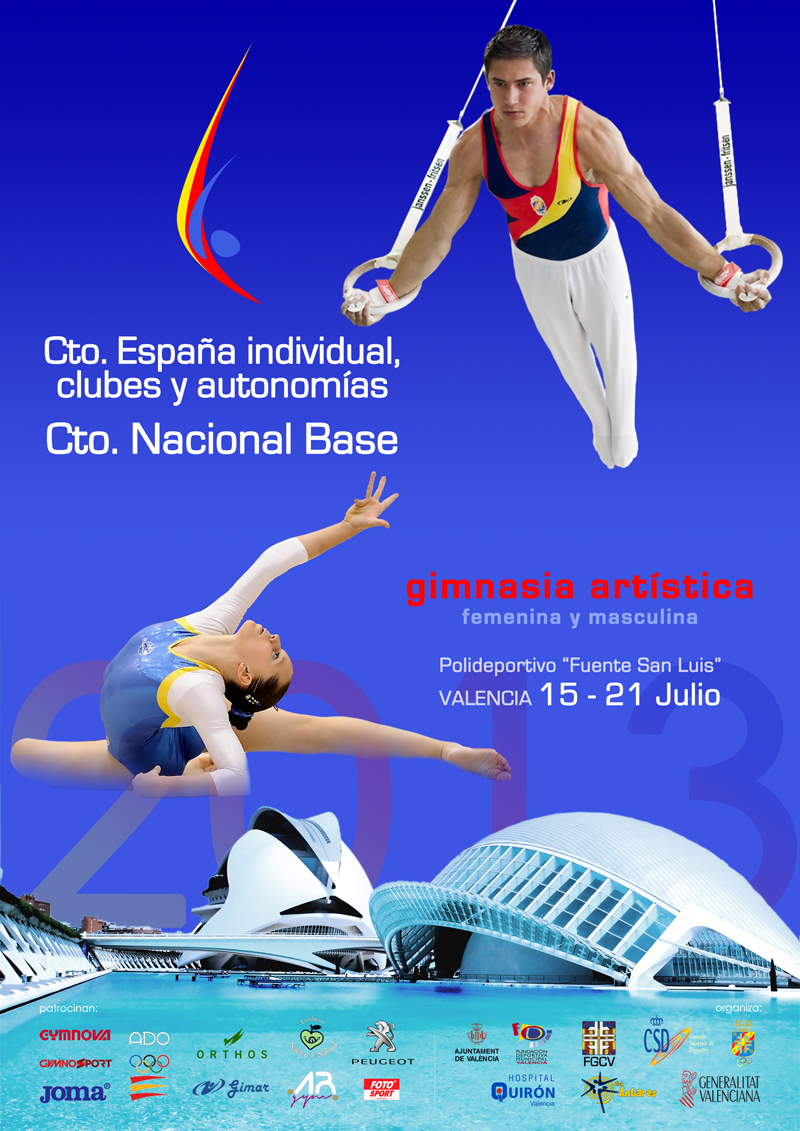 Diez gimnastas en el Campeonato de Espa&ntilde;a de Gimnasia Art&iacute;stica 2013
